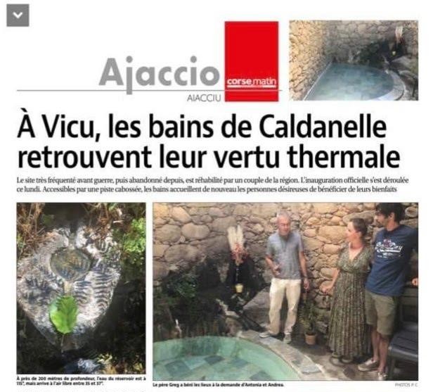 A Vicu, les bains de Caldanelle retrouvent leur vertu thermale