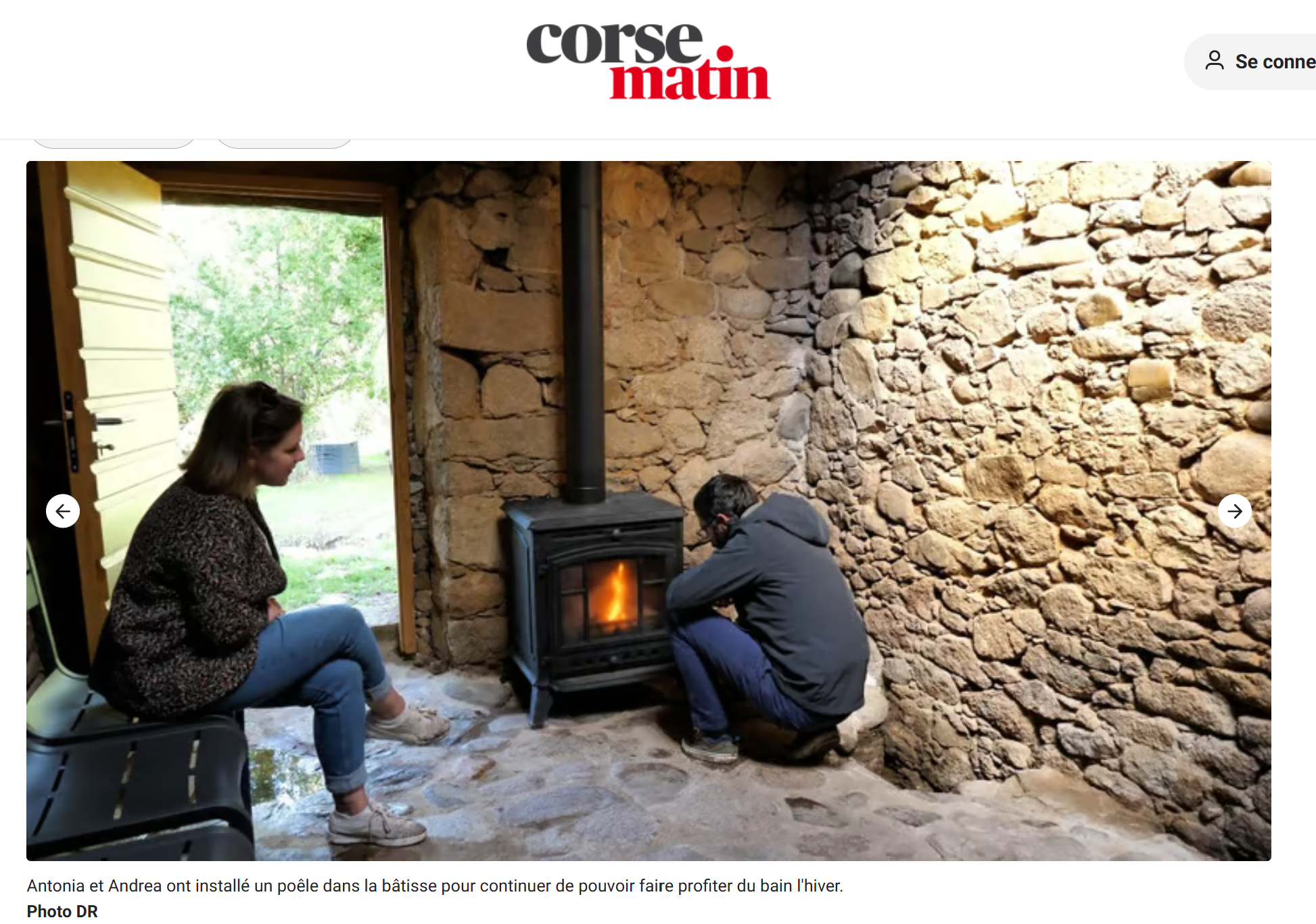 Détente aux bains de Caldanelle à Vico